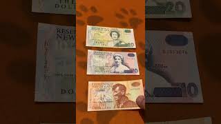New Zealand #banknotes no longer used … Which one do you recognize? #shorts