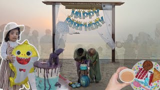 Beach birthday🎂| Ruzainah turns 3🎊| Friends❌️family✅️| Diml in uae#dimluae#bdayparty#vlog#friends