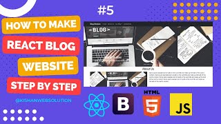 React Blog Website Design Tutorial With Code in Hindi  Part -5 | MERN Stack Project | #reactjs