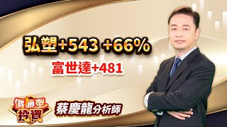 中視【價值型投資】20250605#蔡慶龍：弘塑+543 +66% 富世達+481 #中視 #中視新聞 #蔡慶龍 #價值型投資 #摩爾證券投顧