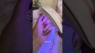 Broke up with my boyfriend for his friend #diynails #gelnailhacks #gelnailsathome #gelnailsticker