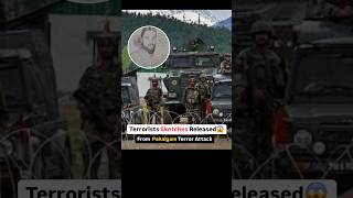 Terrorists Sketches Released From Pahalgam TerrorAttack Terrorist Attack On Kashmir Resort#pahalgam