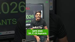 Last Chance For GATE 2026 Aspirants #Shorts #LastCallForGATE2026Aspirants #GATE2026 #GfG