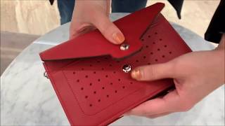 【編輯開箱】LONGCHAMP 焰紅色長鍊皮夾開箱細節
