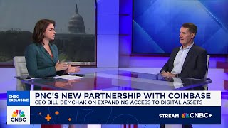 PNC CEO on partnership with Coinbase: We'll be a wallet for any coin our clients want to use