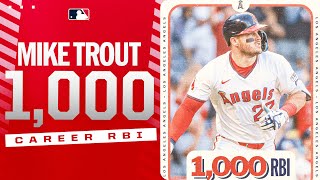 Mike Trout homers for his 1,000th career RBI!