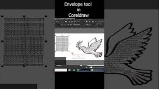 bird design with the envelope tool in CorelDRAW #art #tutorial #coreldraw