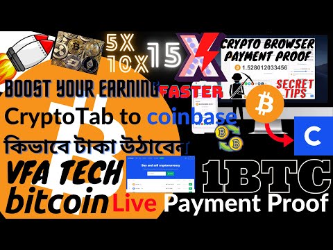 Withdraw Bitcoin From Cryptotab Live Withdrawal Proof I BTC to Coinbase I VFA TECH