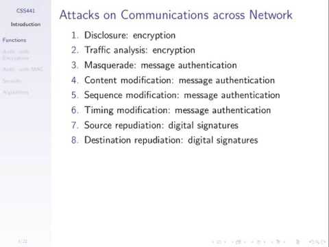 Authentication with Symmetric Key Encryption (CSS441, L16, Y15)