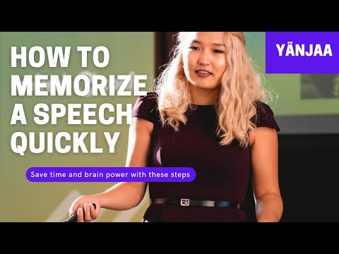 How To... Memorize a Speech In One Hour