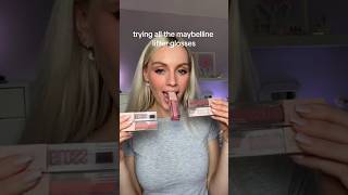 trying maybelline lifter glosses #maybelline #lipgloss #glossylips
