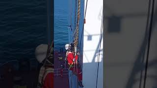 See what he is doing 🫨 #sea  #shiplife #ocean #adventure #dailyvlog #dailyworks #suspense #1million