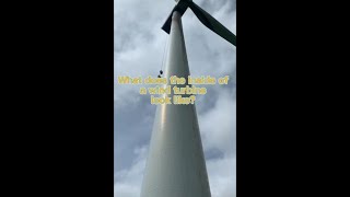 What does the inside of a wind turbine look like?