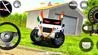 Doller Song 😈 Mahindra Modified White Thar 🤯 || Thar Full Modified ( gadi wala game ) #skgamingzone 