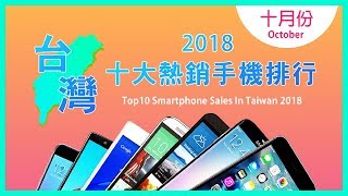 2018年10月台灣十大熱銷手機排行榜!APPLE iPhone 6S PLUS屹立不搖