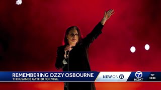 Thousands gather in Albuquerque to remember Ozzy Osbourne