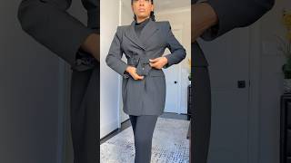 How to style a blazer dress. #howtodress
