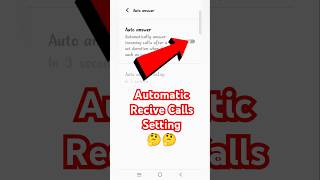 Auto Call Receive Setting | How To Enable Auto Answer Call In Vivo | #sorts #viral #tech #trending