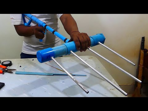 Creative DIY the best Powerful Slingshot 4 bullets Shooting, DIY Building