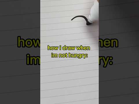 drawing when i'm hungry be like... #relatable #funny #fyp #trending