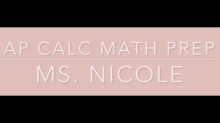 AP CALCULUS PREP CLASS: TUTORIAL 1: Limit defintion of a derivative