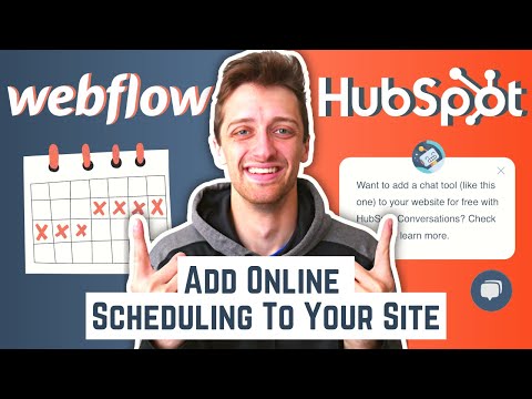 Automatically Booking Prospect Meetings With HubSpot CRM (Webflow Integration Tutorial)