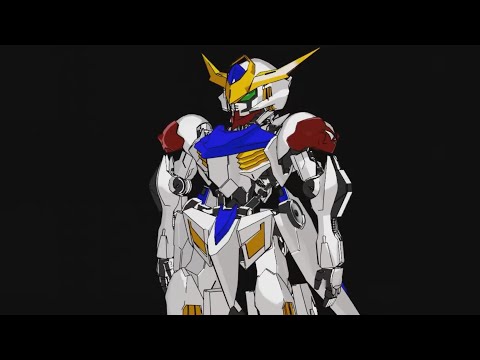 スパロボ風にバルバトスルプスをモデリングしてみた　鉄血のオルフェンズ　ガンプラ