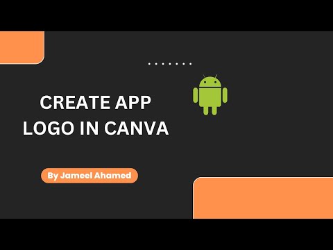 How to make app logo in canva | Android studio