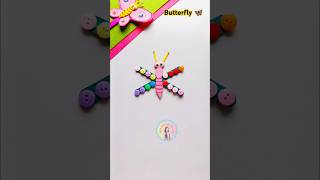 Easy butterfly craft for kids 😜#shorts#trending#viralvideo #riyakidstv#titli#kidscraft#craft#kids#yt