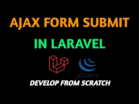 Laravel AJAX Form Submission with Form Validation jQuery