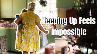 A Quiet Week of Homemaking || ASMR Cleaning and vintage motherhood