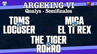 TOMS vs LOCOSER || MICA vs TI REX || JUEGA EL TIGRE??  - SEMIFINALES QUALYS - ARGEKING VI | AOE 2 DE