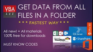 Fastest way to compile all files within a folder using VBA