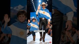 父と息子の文化ファッションショー | 世界の伝統衣装！ #ファッション #ショートパンツ