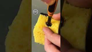 Incredibly useful life hack with a brush and dish sponge! #shorts
