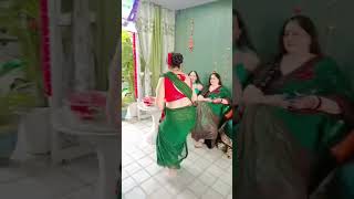 Game in saree mode #saree #kittygames #celebration #fun #games #teej #excitement