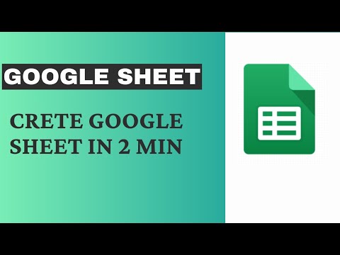 How to Create Google spreadsheet | Create Google sheets #googlesheets