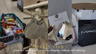 Weekly vlog || groceries, wedding preparations, shopping, makeup stuff and unboxing