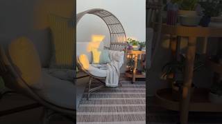 Outdoor reading nook reveal! #booktube #readingcorner #booklover #books #homemakeover #outdoordiy