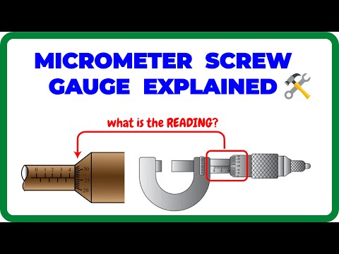 How to Read a MICROMETER SCREW GAUGE