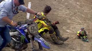 Jago Geerts over the bar on the triple jump! 😲 #MXGPFlanders