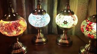 Handmade Turkish Mosaic Glass Lamps