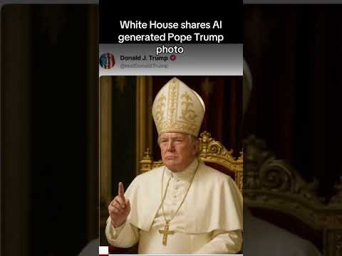 White release AI generated Pope Trump photo