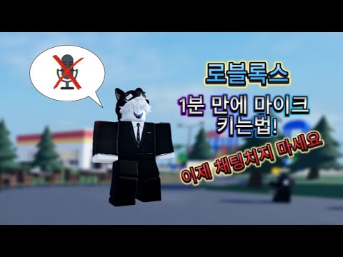 로블록스 마이크 키는법