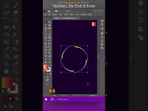 Adobe Illustrator For Beginners | Graphic Design Tutorial | Spiral Logo Design