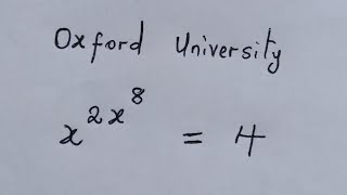 Oxford University 🎓 Entrance Exam | Can you solve ?