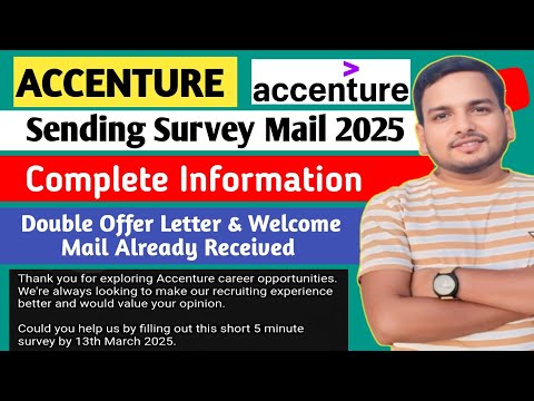 ACCENTURE SURVEY MAIL NEW UPDATE FOR CANDIDATE | MARCH'25 MONTH NEW MAIL AFTER OL & WELCOME MAIL
