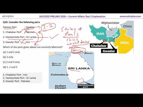 World press Freedom Index | Chabahar port| UPSC Questions | Current Affairs | Prelims 2020