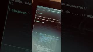 I installed BlackArch Linux on my 2GB RAM, 64GB internal storage Chromebook.  #like #shorts #hacker