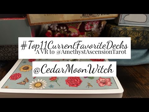 💖🔮 #Top11CurrentFavoriteDecks // A VR to @AmethystAscensionTarot ✨